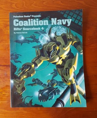 1997 Coalition Navy Rifts Rpg Sourcebook 4 Palladium Books Megaverse First Print