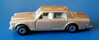 1979 Lesney Superfast Matchbox No.  39 Gold Brown Rolls - Royce Silver Shadow Ii Uk