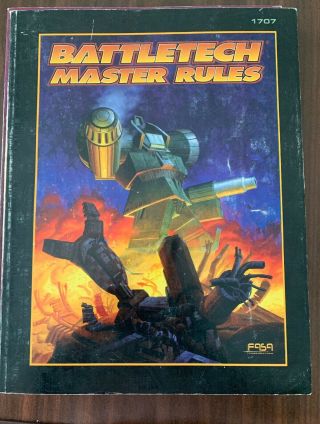 Battletech Mechwarrior Master Rules 1707 Fasa 1998