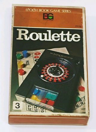 Vintage Epoch Book Game Series Mini Roulette Traveling Game 1977