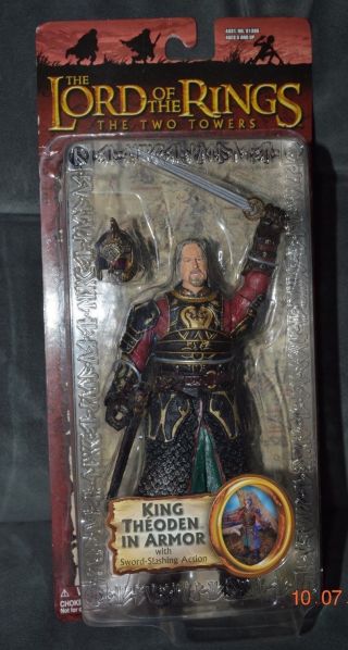 Lord Of The Rings King Theoden In Armor Action Figure Toy Biz