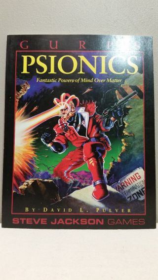Steve Jackson Games Gurps Psionics Rpg Fantastic Powers Of Mind Over Matter