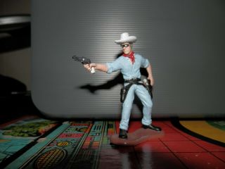 Custom Lone Ranger Playset Figure 2,  5 In Hand Painted