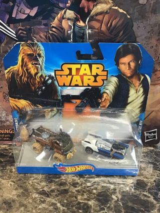 Hot Wheels Star Wars 2 Pack Han Solo & Chewbacca