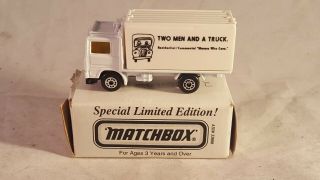 Matchbox Asap Volvo Container Truck / Two Men And A Truck / Limited Promo / Rare