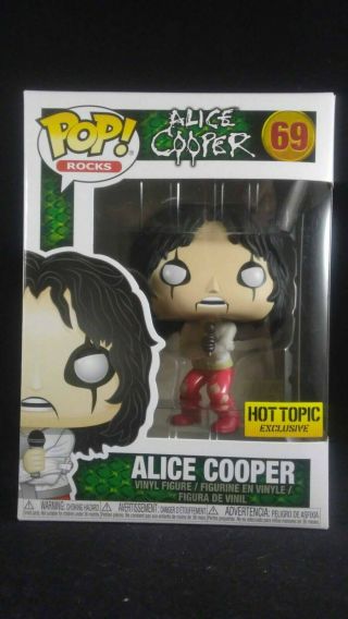 Funko Pop Rocks 69 Alice Cooper In Straight Jacket Hot Topic Exclusive