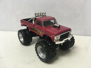 1973 73 Ford F - 350 Krimson Krusher Monster Truck Collectible 1/64 Scale Diecast