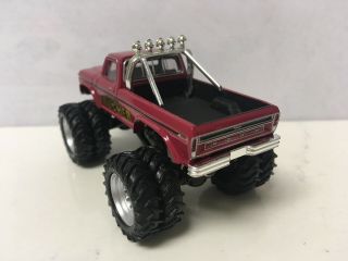 1973 73 Ford F - 350 Krimson Krusher Monster Truck Collectible 1/64 Scale Diecast 3