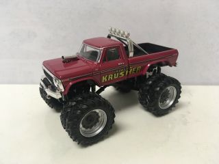 1973 73 Ford F - 350 Krimson Krusher Monster Truck Collectible 1/64 Scale Diecast 4