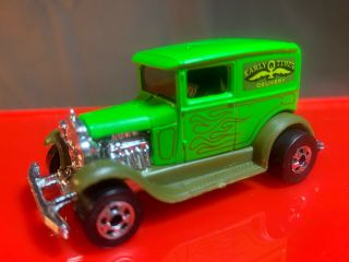 Hot Wheels Ford Model T Early Times Delivery Truck 1977 Green Made In Hong Kong