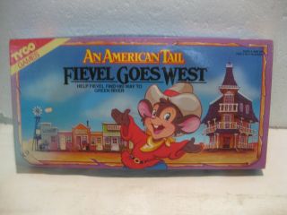 Fievel Goes West 1991 An American Tail Board Game From Tyco & Universal Gm47