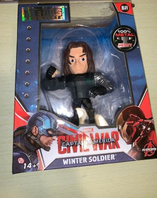 Metals Die Cast Winter Soldier Captain America 4 " Figure Marvel Jada