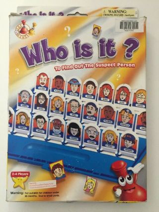 Who Is It? - To Find Out The Suspect Person - Family Memory Game Set 2 Player