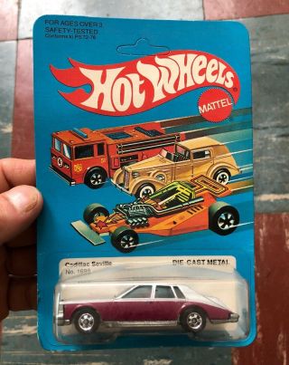 1982 Hot Wheels Cadillac Seville 1698 Unpunched Blister Card