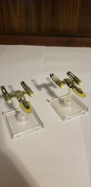 Star Wars X - Wing Minatures Btl - A4 Y - Wing X2 (bases And Pegs)