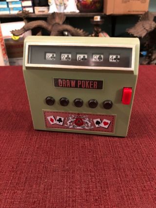Vintage 1971 Waco Draw Poker Cordless Electric Full Automatic Game Japan