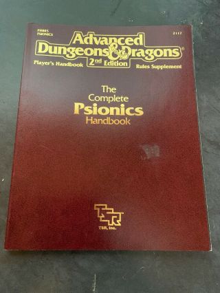 The Complete Psionics Handbook - Advanced Dungeons & Dragons 2nd Edition