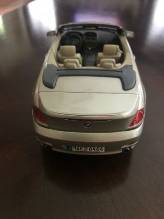 Maisto BMW 6 Convertible Gold 1:18 Scale Diecast Model Car With Removal Top 2