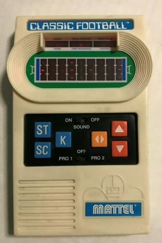 Mattel Classic Football Handheld Electronic Game (2000,  Mattel)