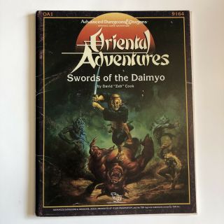 Tsr Advanced D&d Oa1 Swords Of The Daimyo Ad&d 1e Oriental Adventures