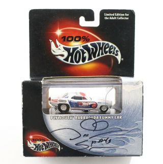 Signed Snake Prudhomme Plymouth Barracuda Funny Car Hot Wheels 100 16 54511