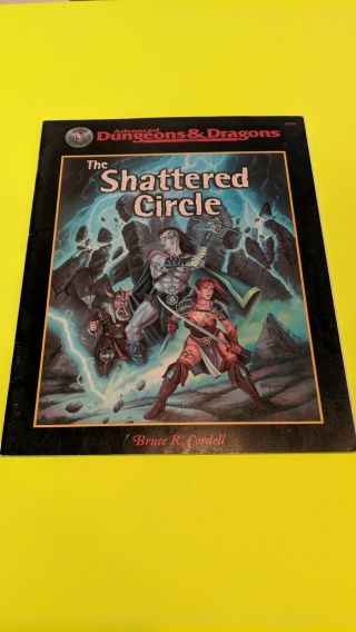 Tsr Ad&d Advanced Dungeons And Dragons The Shattered Circle 11325 Adventure