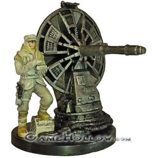 Star Wars Miniatures Champions Of The Force Hoth Trooper W/ Atgar Cannon No Card