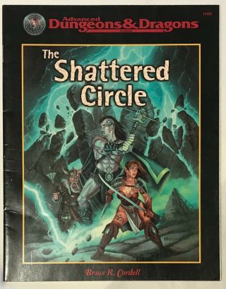 Tsr 11325 Advanced Dungeons And Dragons The Shattered Glass 1st Print Softcover