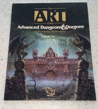 The Art Of The Advanced Dungeons & Dragons Book Sc Tsr 8443 Ad&d
