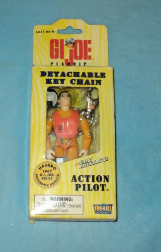 Gi Joe 1998 Action Pilot Key Chain Nib.