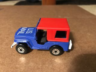 1978 Matchbox No.  5 U.  S.  Mail Truck (blue) 1:64 Scale Case 4