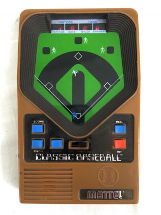 Mattel Classic Baseball Handheld Electronic Game B12