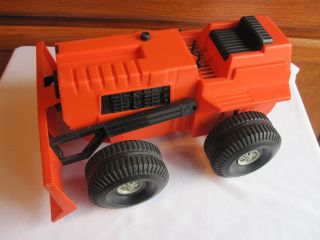 Ideal Toy Corp.  Mighty Mo Friction Plastic Bull Dozer