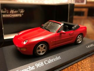 1/43 Minichamps Porsche 968 Cabriolet - 1994 - Red