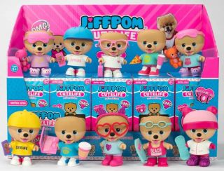 “jiffpom” Full Set Of Ten Pomeranian Dog Mystery Series One Collectible Figures