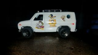 Custom 1/64 Scale Hot Wheels 1977 Chevy Van Snoopy Themed 3