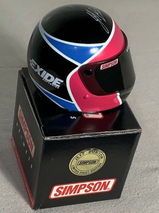 Simpson 1:4 Scale Nascar Mini Helmets / Jeff Burton / Exide Batteries