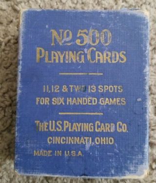 No.  500 Playing Cards 1918