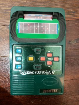 2002 Mattel Classic Football 2 Handheld Game