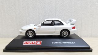 1/72 Real - X Subaru Impreza Wrx Sti 22b White Diecast Car Model