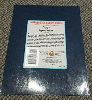 Arms and Equipment Guide Advanced Dungeons & Dragons AD&D TSR 2123 2