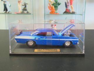 Tootsietoy 1969 Plymouth Gtx Blue 1:32 Scale