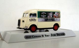 1947 Citroen Type H Van Custom Graphics Diecast Jim Beam " Ghost " Delivery Van