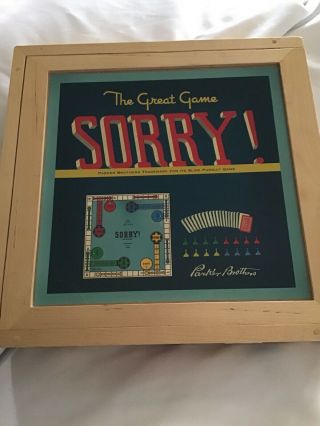 Sorry Board Game Nostalgia Game Series Wood Box Gently 2002 Family Night