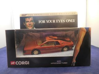 Corgi 04701 Lotus Esprit Turbo " For Your Eyes Only " James Bond 007