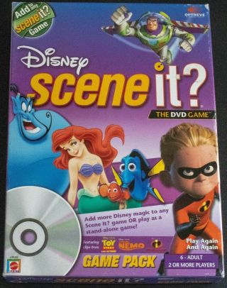 Disney Scene It Dvd Game Pack Add On Expansion Family Trivia Cards 2006