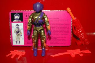 1993 Gijoe Cobra Global Aslt Trooper (t.  A.  R.  G.  E.  T) W/weapons & Filecard Nrmt