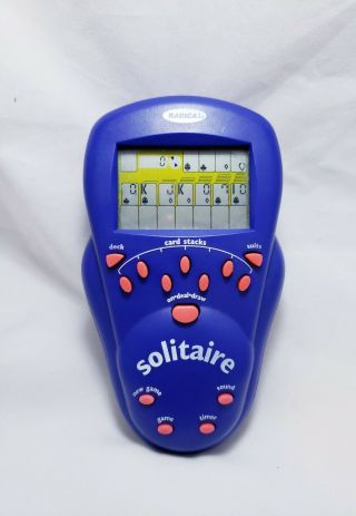 Radica 2000 Lighted Solitaire Electronic Hand Held Portable Travel Game Tested