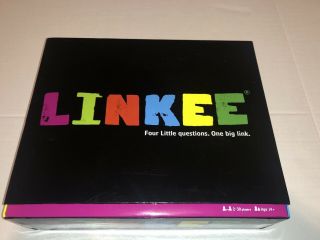Linkee Family And Party Trivia Game Four Little Questions.  One Big Link.  Fun