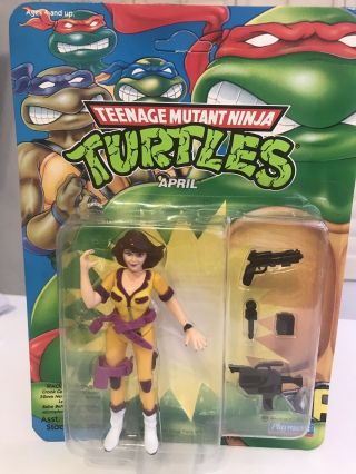 Playmates Teenage Mutant Ninja Turtles April Action Figure W/wacky Weapons Tmnt